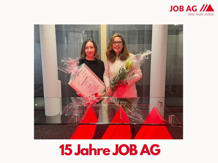 JOB AG feiert 15-jähriges Jubiläum von Edith Plur