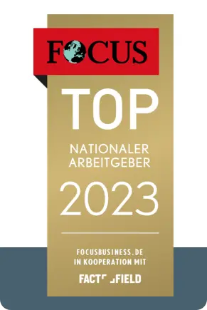 FOCUS Top Nationaler Arbeitgeber Auszeichnung