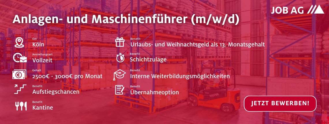 Maschinen- und Anlagenführer für Qiagen GmbH in Hilden