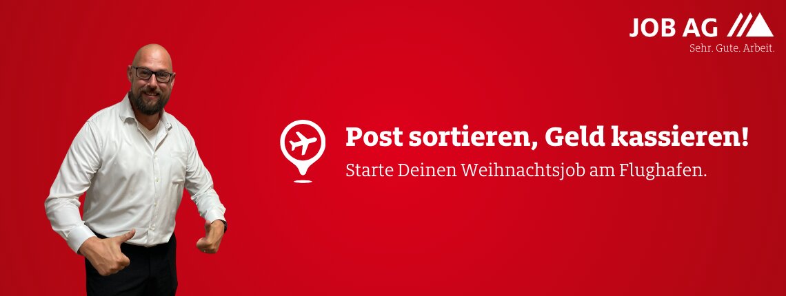 Posthelfer am Flughafen