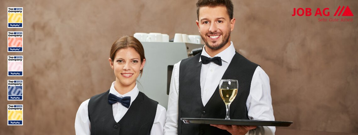 Mitarbeiter im Frühstücksservice