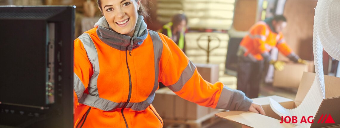 Mitarbeiter in der Logistik