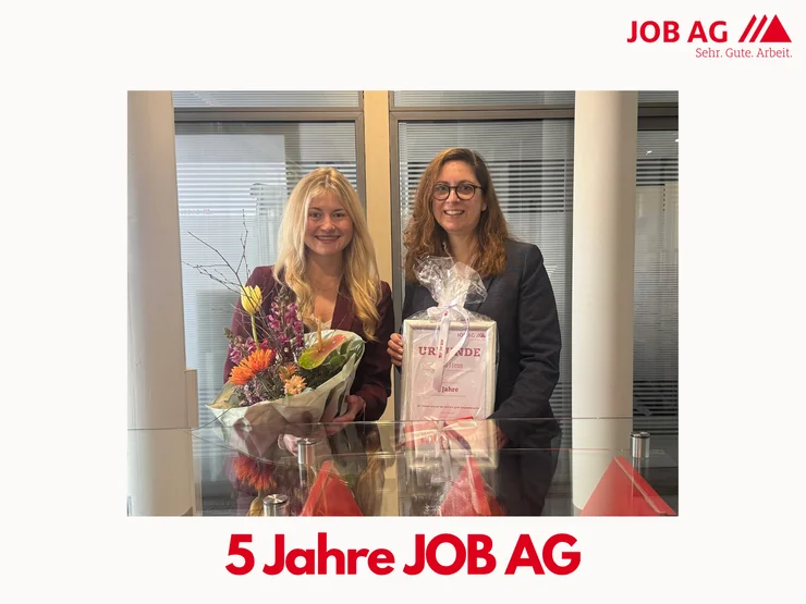 JOB AG feiert 5-jähriges Jubiläum von Julia Hess