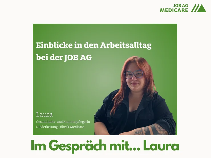 Mitarbeiterinterview mit Laura – Einblicke in ihren Arbeitsalltag bei der JOB AG Medicare